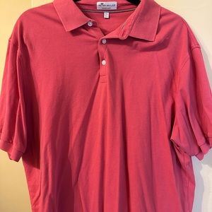 Peter Millar red golf shirt